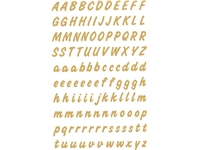 Een Etiket HERMA 4152 8mm letters A-Z goud op transparant 238stuks koop je bij Sysdicom BV