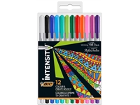 Een Fineliner Bic Intensity medium assorti pak à 12 stuks koop je bij Sysdicom BV