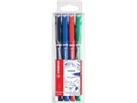 Een Fineliner STABILO Sensor 189 fijn assorti etui à 4 stuks koop je bij Sysdicom BV