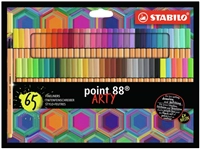 Een Fineliner STABILO point 88/65 Arty fijn assorti set à 65 stuks koop je bij Sysdicom BV