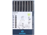 Een Fineliner Schneider Pictus zwart etui à 8 stuks koop je bij Sysdicom BV