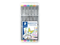 Een Fineliner Staedtler Pigment 308 0,3mm set à 6 kleuren koop je bij Sysdicom BV