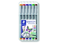 Een Fineliner Staedtler Pigment 308 assorti 0.5mm set à 6st assorti koop je bij Sysdicom BV