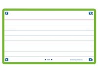 Een Flashcard Oxford 2.0 75x125mm 80 vel 250gr lijn groen koop je bij Sysdicom BV