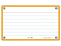 Een Flashcard Oxford 2.0 75x125mm 80 vel 250gr lijn oranje koop je bij Sysdicom BV