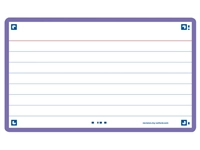 Een Flashcard Oxford 2.0 75x125mm 80 vel 250gr lijn paars koop je bij Sysdicom BV
