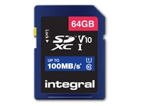 Een Geheugenkaart Integral SDXC V10 64GB koop je bij economaat.be