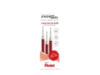 Een Gelschrijvervulling Pentel LR7 Energel medium rood set à 3 stuks koop je bij Sysdicom BV