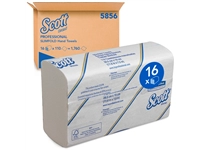 Een Handdoek Scott Slimfold m-vouw 1-laags 190x300mm 16x110 vel wit 5856 koop je bij Company Supplies