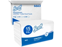 Een Handdoek Scott i-vouw 1-laags 21.5x31.5cm wit 15x212stuks 6663 koop je bij Company Supplies