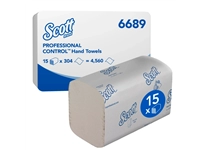 Een Handdoek Scott i-vouw 1-laags 21x20cm wit 15x304stuks 6689 koop je bij Company Supplies