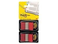 Een Indextabs Post-it 680 25.4x43.2mm duopack rood 2x 50 tabs koop je bij Sysdicom BV