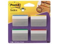 Een Indextabs Post-it 686A1 38x50.8mm strong gebogen assorti 24 tabs koop je bij Sysdicom BV