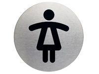 Een Infobord pictogram Durable 4904 wc dames rond 83Mm koop je bij Sysdicom BV