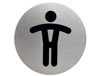 Een Infobord pictogram Durable 4905 wc heren rond 83Mm koop je bij Sysdicom BV