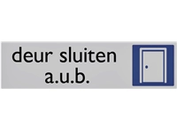 Een Infobord pictogram deur sluiten 165x44mm koop je bij Company Supplies