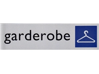 Een Infobord pictogram garderobe 165x44mm koop je bij Company Supplies