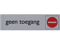 Een Infobord pictogram geen toegang 165x44mm koop je bij Company Supplies