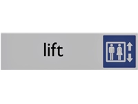 Een Infobord pictogram lift 165x44mm koop je bij Company Supplies