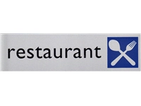 Een Infobord pictogram restaurant 165x44mm koop je bij Company Supplies