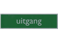 Een Infobord pictogram uitgang 165x44mm koop je bij economaat.be