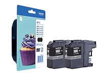 Een Inktcartridge Brother LC-123BKBP2 zwart 2x koop je bij Company Supplies