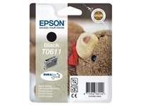 Een Inktcartridge Epson T0611 zwart koop je bij economaat.be