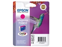 Een Inktcartridge Epson T0803 rood koop je bij economaat.be