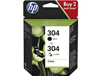 Een Inktcartridge HP 3JB05AE 304 zwart + kleur koop je bij economaat.be