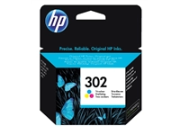 Een Inktcartridge HP F6U65AE 302 kleur koop je bij economaat.be