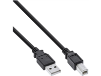 Een Kabel InLine USB-A USB-B 2.0 M 3 meter zwart koop je bij economaat.be