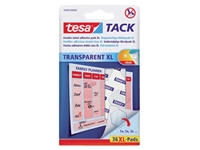 Een Kleefpads tesa® TACK dubbelzijdig transparant XL 36 stuks 36 stuks koop je bij Sysdicom BV