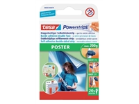 Een Kleefstrips tesa Powerstrips® poster dubbelzijdig 20 stuks blister 20 stuks koop je bij Sysdicom BV