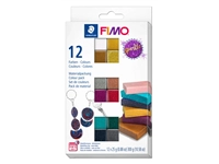 Een Klei Fimo effect colour pak à 12 sparkelende kleuren koop je bij Company Supplies