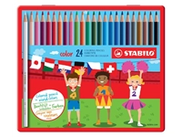 Een Kleurpotloden STABILO 979 color assorti blik à 24 stuks koop je bij Sysdicom BV