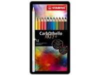 Een Kleurpotloden STABILO CarbOthello kalkpastel assorti blik à 12 stuks koop je bij Company Supplies