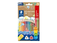 Een Kleurpotloden Staedtler Noris jumbo set à 10+2 kleuren gratis koop je bij Company Supplies