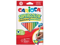 Een Kleurpotlood Carioca Supercolor Triangular set à 12 kleuren koop je bij Company Supplies