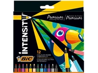 Een Kleurstiften Bic Intensity Premium assorti etui à 12 stuks koop je bij Sysdicom BV