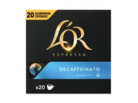 Een Koffiecups L&#39;Or espresso Decaffeinato 20 stuks koop je bij Sysdicom BV