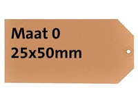 Een Label HF2 nr0 200gr 25x50mm chamois 1000 stuks koop je bij Sysdicom BV