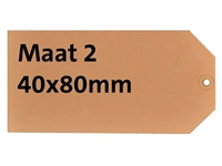 Een Label karton nr2 200gr 40x80mm chamois 1000 stuks koop je bij Company Supplies