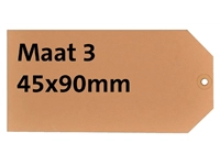 Een Label karton nr3 200gr 45x90mm chamois 1000 stuks koop je bij Company Supplies