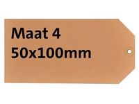 Een Label karton nr4 200gr 50x100mm chamois 1000 stuks koop je bij Company Supplies