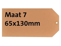 Een Label karton nr7 200gr 65x130mm chamois 1000 stuks koop je bij Sysdicom BV