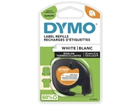 Een Labeltape Dymo LetraTag strijkbaar 12mm zwart op wit koop je bij economaat.be