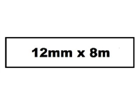 Een Labeltape Quantore TZE-231 12mm x 8m zwart op wit koop je bij Sysdicom BV