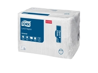 Een Lunchservet Tork Universal 1/4 vouw 1-laags 325x325mm 500 vel wit 509300 koop je bij Sysdicom BV