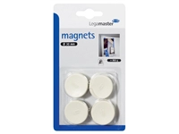 Een Magneet Legamaster 30mm 850gr wit 4 stuks koop je bij Sysdicom BV