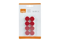 Een Magneet Nobo 20mm 120gr rood 8 stuks koop je bij Sysdicom BV